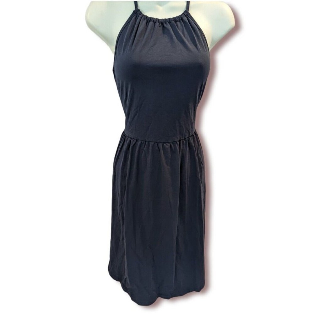 Kilig Blue Sleeveless Stretch Dress with Pockets Size M NWT